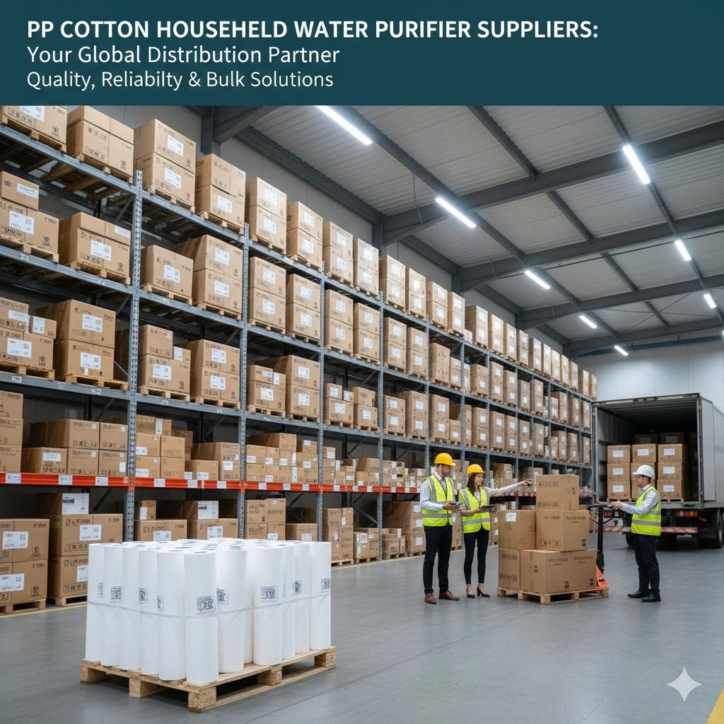 Two professionals reviewing a supply chain manifest for pp cotton household water purifier components, symbolizing efficient logistics and partnerships in the water filtration industry. Strategic planning by a pp cotton household water purifier company.