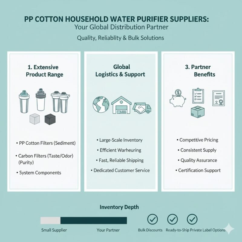 Two professionals reviewing a supply chain manifest for pp cotton household water purifier components, symbolizing efficient logistics and partnerships in the water filtration industry. Strategic planning by a pp cotton household water purifier company.