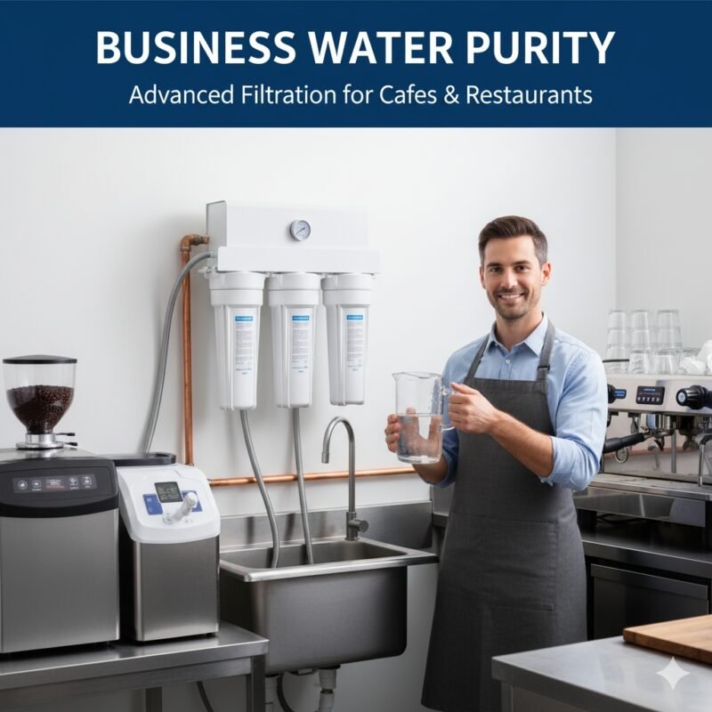 Essential commercial water filtration systems for businesses** like coffee shops and restaurants, ensuring high-quality water for beverages and food prep, a key offering from a pp cotton household water purifier company.