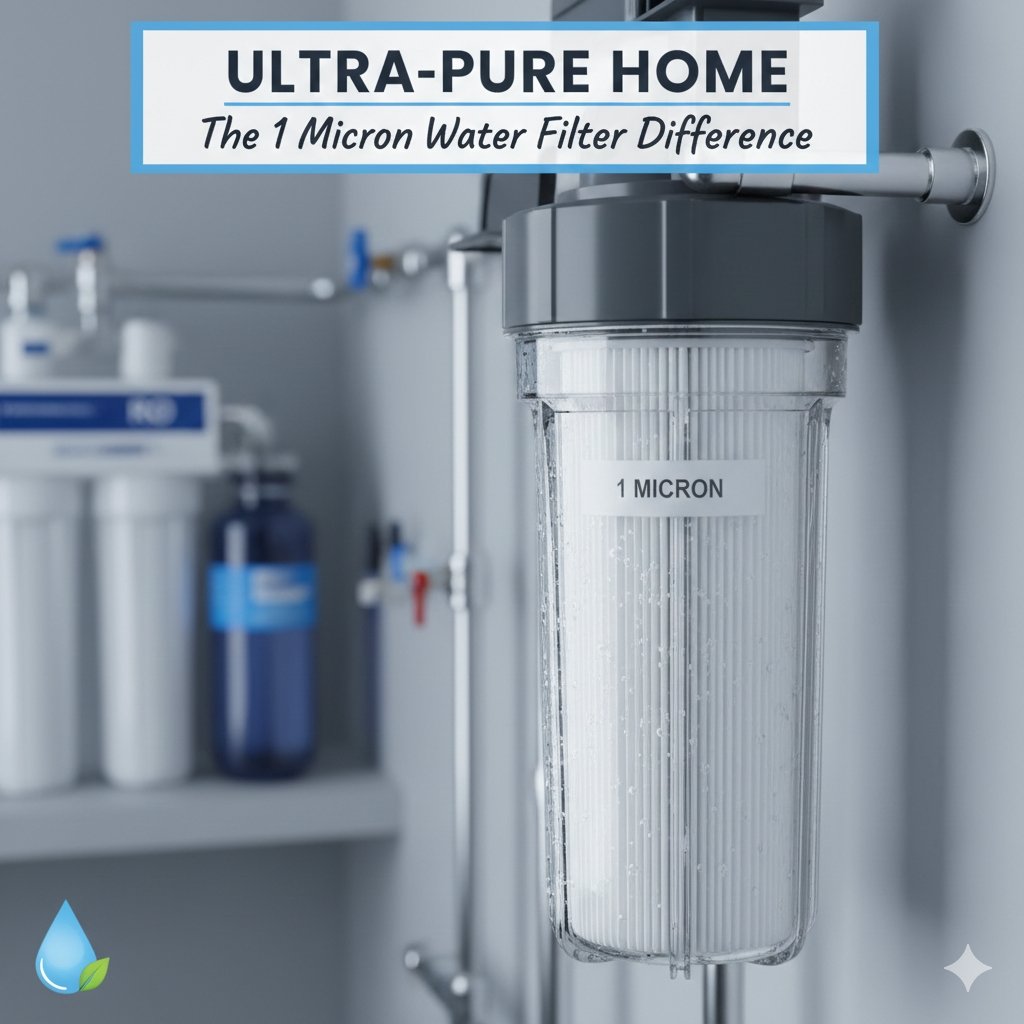 Premium 1 micron water filter cartridge for ultra-fine sediment removal. As a leading PP cotton household water purifier company, we offer high-density filtration to ensure pure drinking water for homes and small cafes.