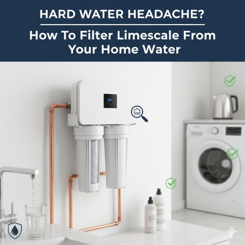 Learn how to filter limescale from water with a professional home treatment system. yourwatergood provides high-quality filtration to solve hard water headaches and protect your washing machine and kettle.