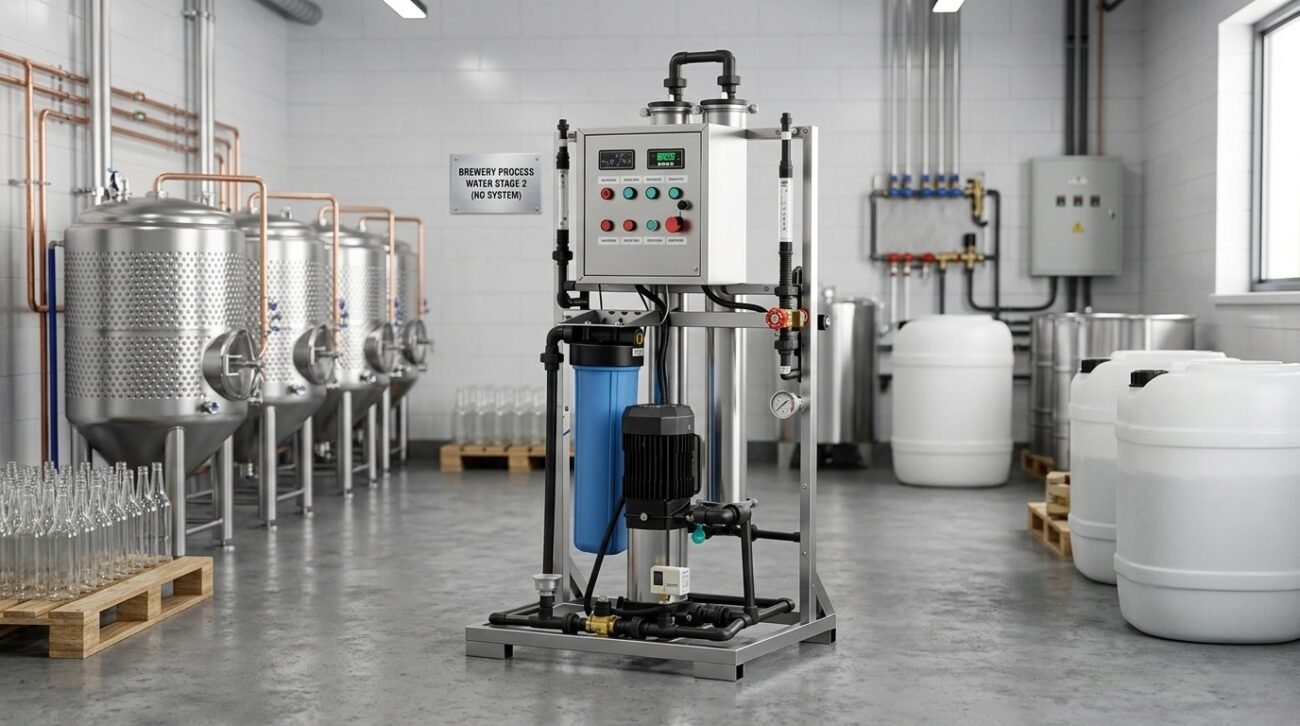 Industrial reverse osmosis water purification system for small business brewery production, ensuring high-purity water with pp cotton household water purifier company standards.